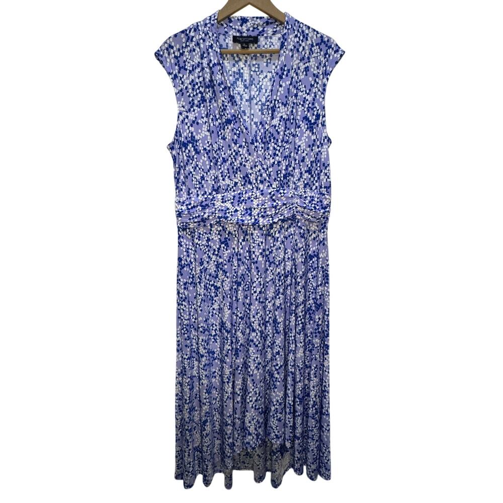 Perceptions Ruched-waist Midi Dress size XL
